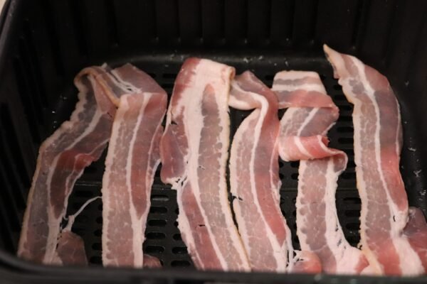 Sprød bacon i airfryer