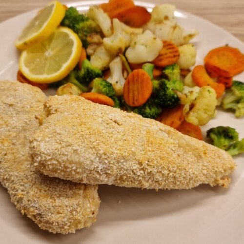 Paneret fisk i airfryer