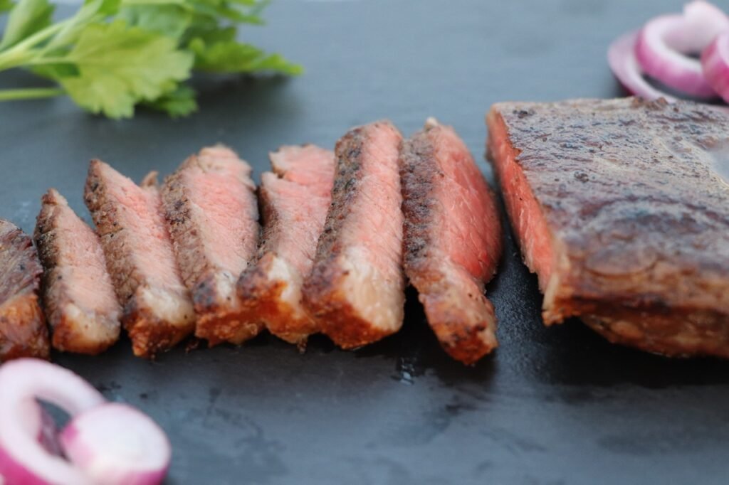 Striploin steak klar til airfryer