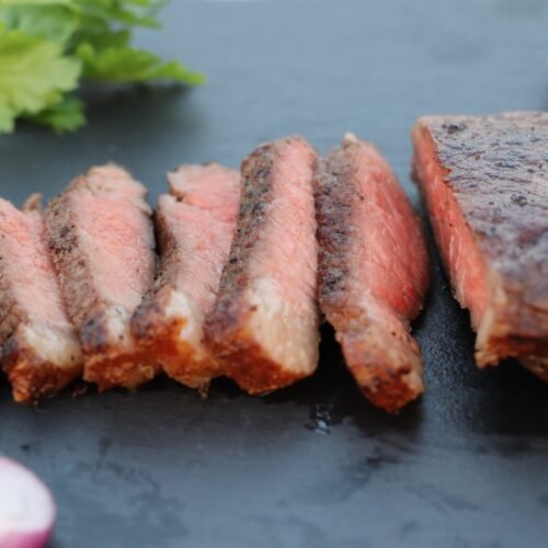 Striploin steak klar til airfryer