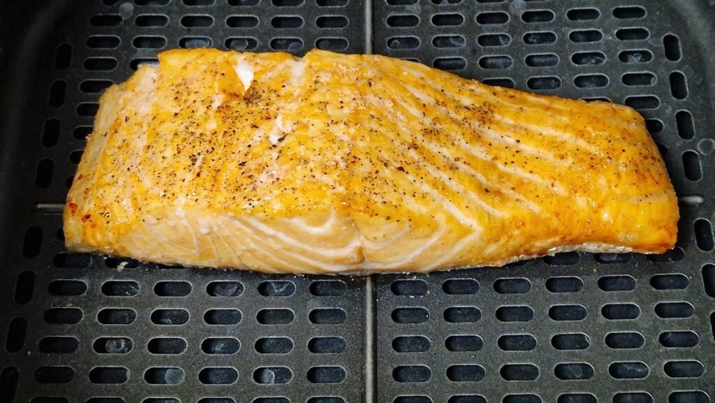 Færdigstegt laks i airfryer