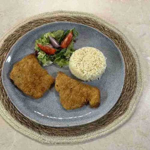 Frossen schnitzel i airfryer