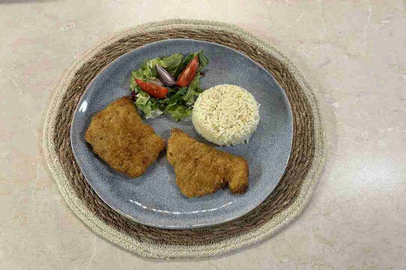 Frossen schnitzel i airfryer