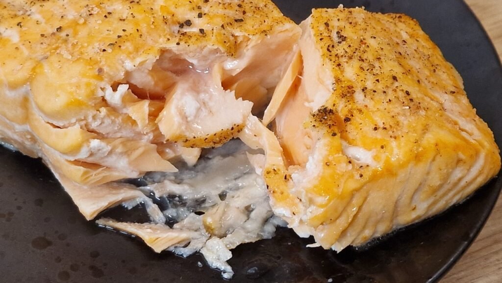 Laks i airfryer efter 12 minutters stegning