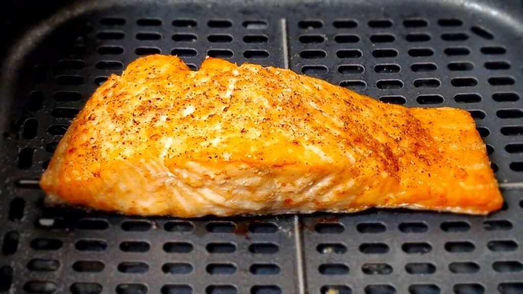 Laks i airfryer efter 18 minutters stegning