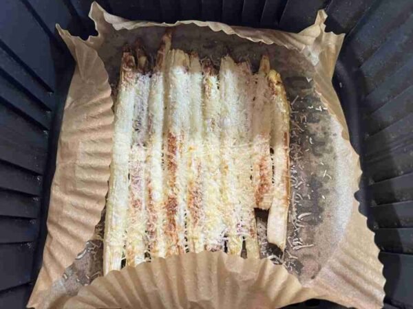 Asparges med parmesan i airfryer