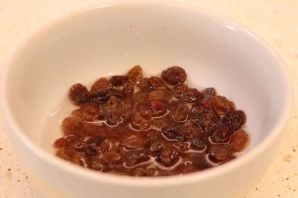 iblødsætning af rosiner