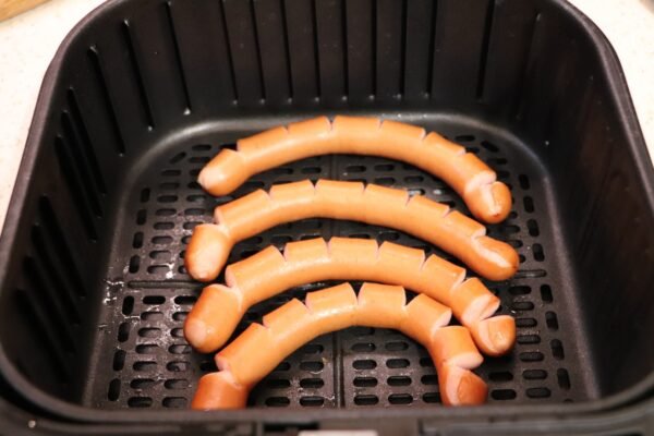 grillpølser i airfryer klar