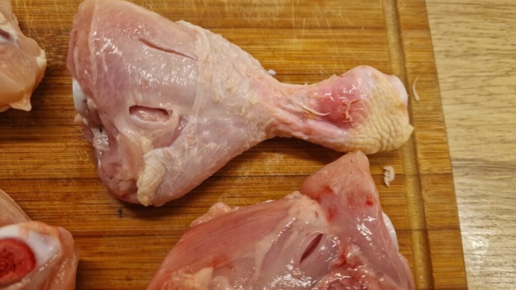 udskåret kyllingelår