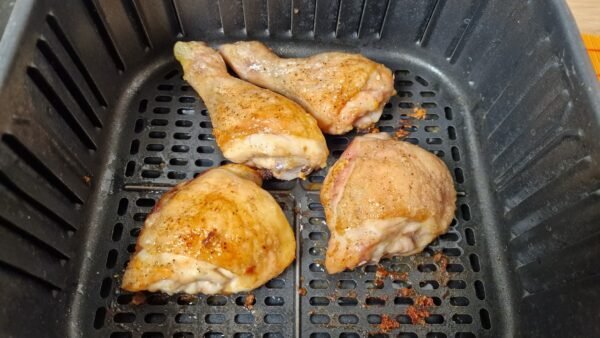 Stegte kyllingelår i airfryer
