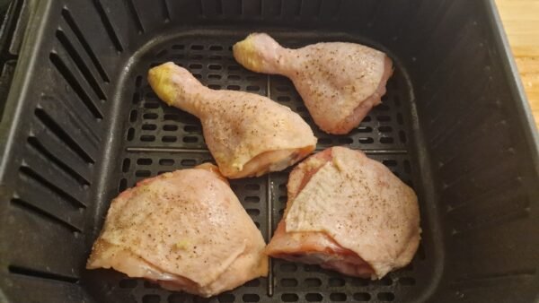 Stegte kyllingelår i airfryer