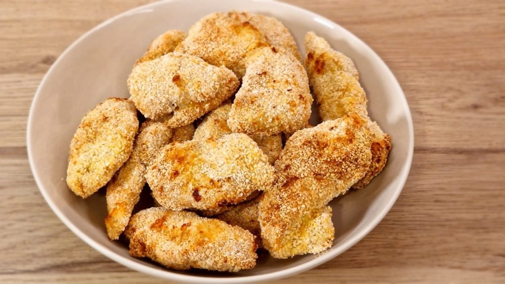 Parmesan-kyllingenuggets i airfryer
